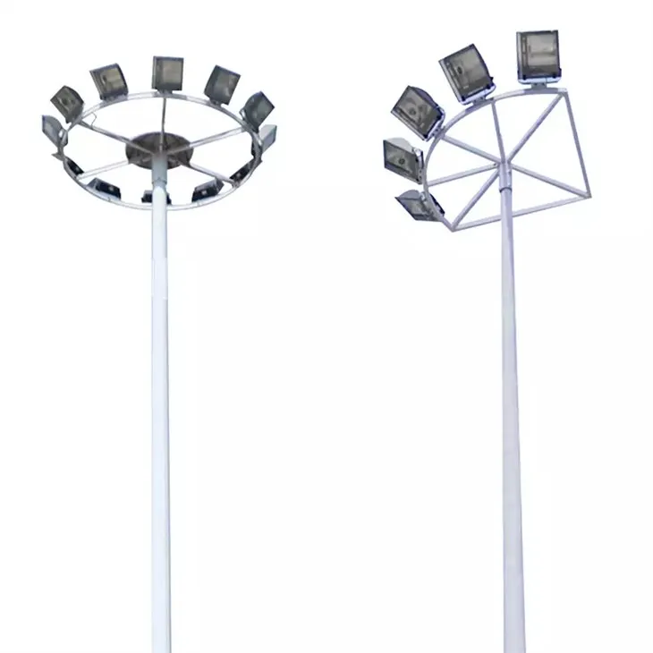 Galvanized Steel High Mast Street Light Pole