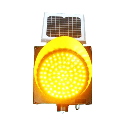 Solar Yellow Flashing Warning Light